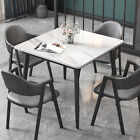 Solid Marble Kitchen Room Dining Table 80x80cm Square Leisure Coffee Table Desk
