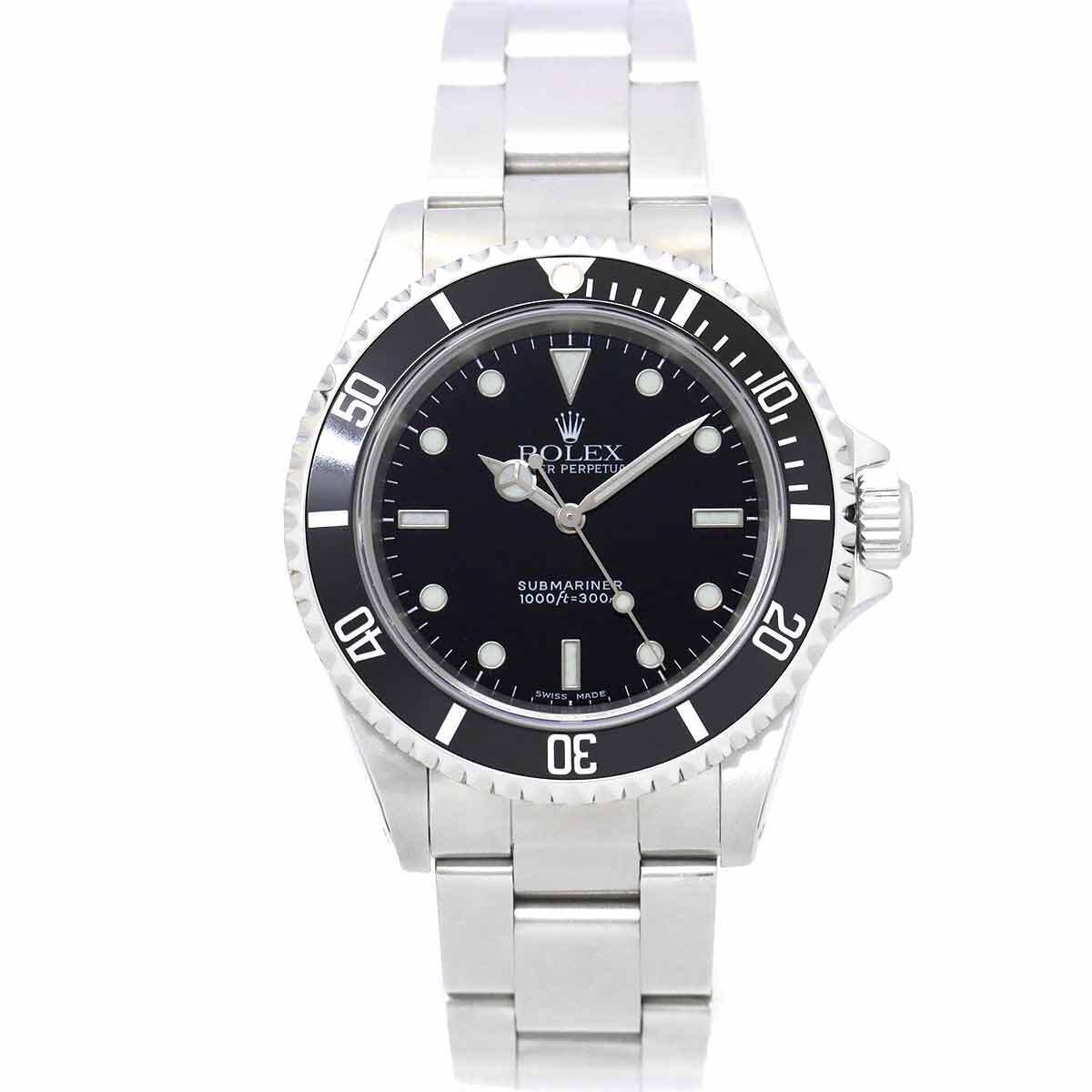 ROLEX Submariner No Date 14060 Serial A Black Dial Mens Watch 90154008