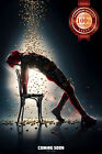 DEADPOOL 2 TEASER RAINING BULLETS ORIGINAL CINEMA MOVIE PRINT PREMIUM POSTER