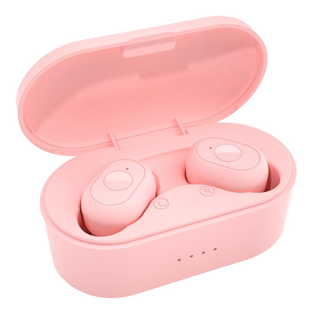 5.0 Wireless Earphones Headphones TWS Mini Earbuds Headset Pink 5.0 Wireless Earphones Headphones TWS Mini Earbuds Headset Pink