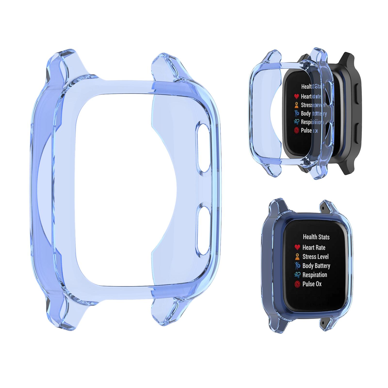 Case Cover Shell Frame Bumper Protector Accessories for Garmin Venu SQ Blue Case Cover Shell Frame Bumper Protector Accessories for Garmin Venu SQ Blue
