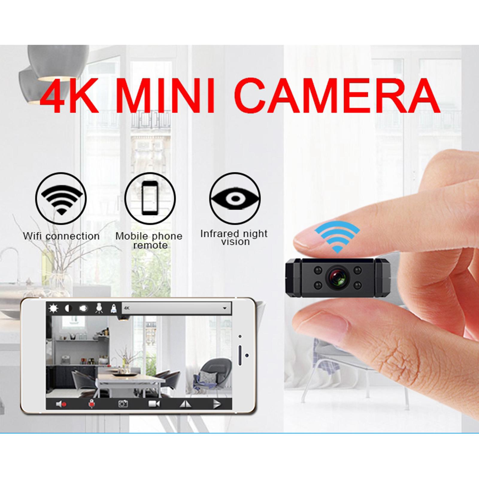HD Mini Camera DVR 4K/720P Cam Indoor/Outdoor Home Car Security Night Vision HD Mini Camera DVR 4K/720P Cam Indoor/Outdoor Home Car Security Night Vision