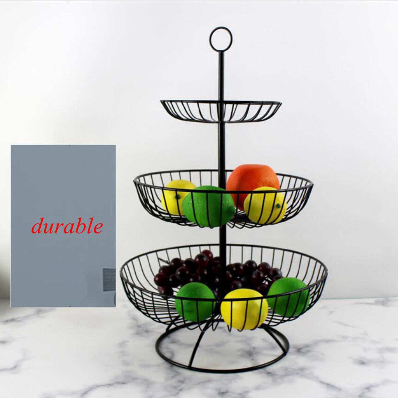 Iron Fruit Basket Bowl Stand for Vegetables Snacks Kitchen Dining Room Iron Fruit Basket Bowl Stand for Vegetables Snacks Kitchen Dining Room