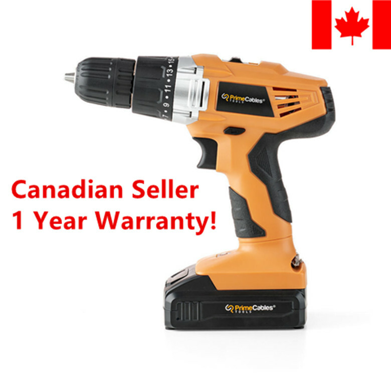 PrimeCables® 20V Cordless Power Drill with Soft Grip Handle For Home Tool set PrimeCables® 20V Cordless Power Drill with Soft Grip Handle For Home Tool set