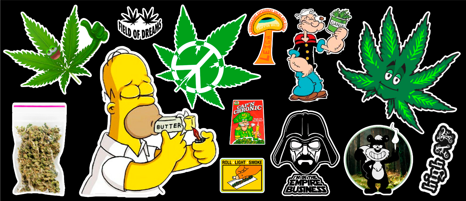 13 Weed Marijuana Cannabis Parody Vinyl Stickers 13 Weed Marijuana Cannabis Parody Vinyl Stickers