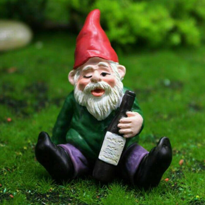 Four Naughty Gnome Statue Garden Decorations For Garden Outdoor Funny Decoration
