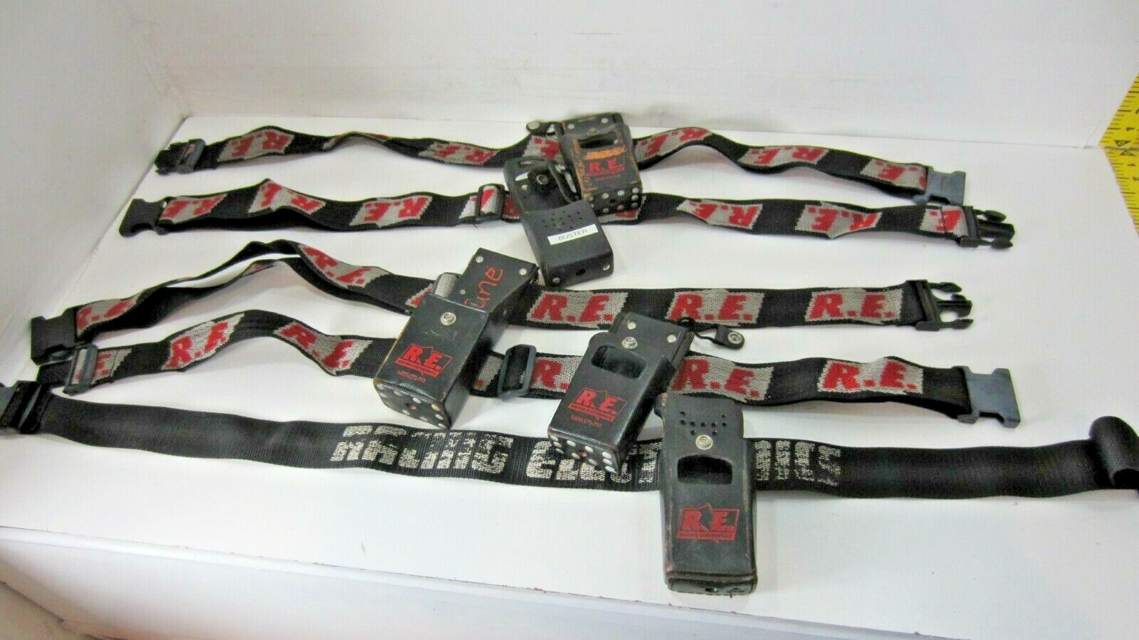 Lot of 5 Vintage Racing Electronics Radio Holsters/Holders & Belts/Straps Lot of 5 Vintage Racing Electronics Radio Holsters/Holders & Belts/Straps