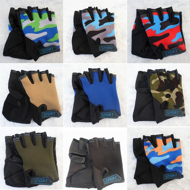 Outdoor Sports Gloves Skating Sports 1Pair Fingerless Colorful Perfect
