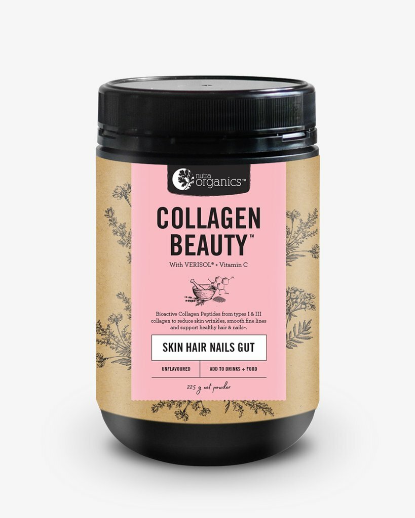 NUTRA ORGANICS COLLAGEN BEAUTY – SKIN HAIR GUT HEALTH – BIOACTIVE COLLAGEN 225g NUTRA ORGANICS COLLAGEN BEAUTY – SKIN HAIR GUT HEALTH – BIOACTIVE COLLAGEN 225g