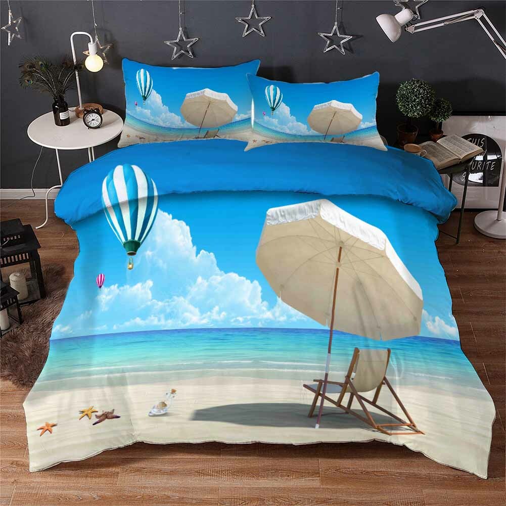 Balloon Beach Bath 3D Printing Duvet Quilt Doona Covers Pillow Case Bedding Sets Balloon Beach Bath 3D Printing Duvet Quilt Doona Covers Pillow Case Bedding Sets