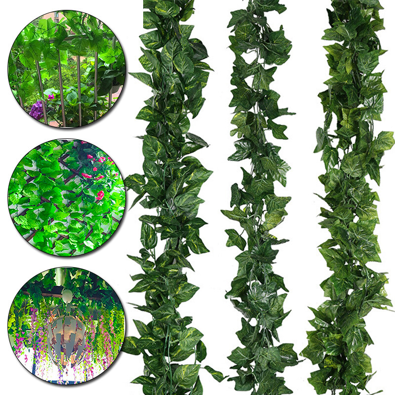 1PC Artificial Ivy Leaf Vine Fake Grape Plants Hanging Garland Garden Home Decor 1PC Artificial Ivy Leaf Vine Fake Grape Plants Hanging Garland Garden Home Decor