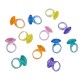 74pcs Acrylic Small Funny Simple DIY Toy Ring Colorful Ring for Girl 74pcs Acrylic Small Funny Simple DIY Toy Ring Colorful Ring for Girl