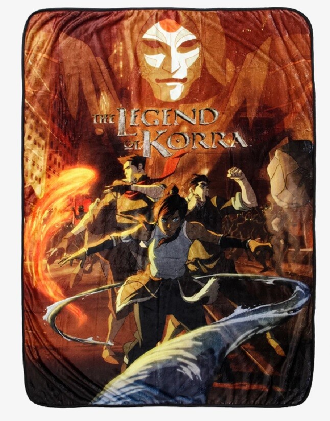 New The Legend of Korra Fleece Throw Gift Blanket Cartoon TV Show Avatar Anime