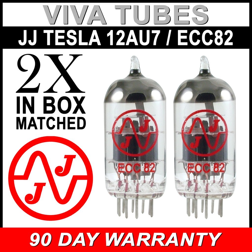 Brand New Gain Matched Pair (2) JJ Tesla Electronics 12AU7 / ECC82 Vacuum Tubes Brand New Gain Matched Pair (2) JJ Tesla Electronics 12AU7 / ECC82 Vacuum Tubes
