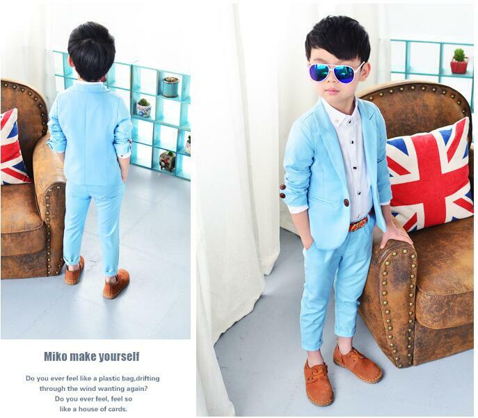 2pcs Kids Baby Boys Fashion Suit Gentleman Coat+Pants Casual Suit Sets 1-7Years 2pcs Kids Baby Boys Fashion Suit Gentleman Coat+Pants Casual Suit Sets 1-7Years