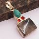 Black Rutile Turquoise Ethnic Handmade Pendant Jewelry 2.72″ AP 37299 Black Rutile Turquoise Ethnic Handmade Pendant Jewelry 2.72″ AP 37299