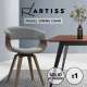 Artiss Dining chairs Bentwood Chair Kitchen Velvet Fabric Timber Wood Retro Grey Artiss Dining chairs Bentwood Chair Kitchen Velvet Fabric Timber Wood Retro Grey
