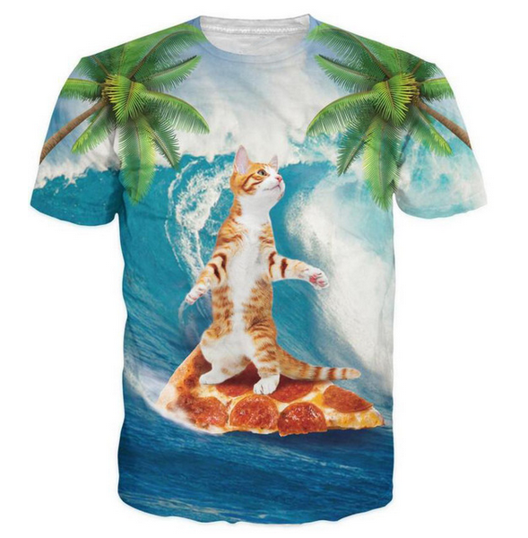 New Fashion Womens/Mens Cute Cat Playing Funny 3D Print Casual T-Shirt HJT161 New Fashion Womens/Mens Cute Cat Playing Funny 3D Print Casual T-Shirt HJT161