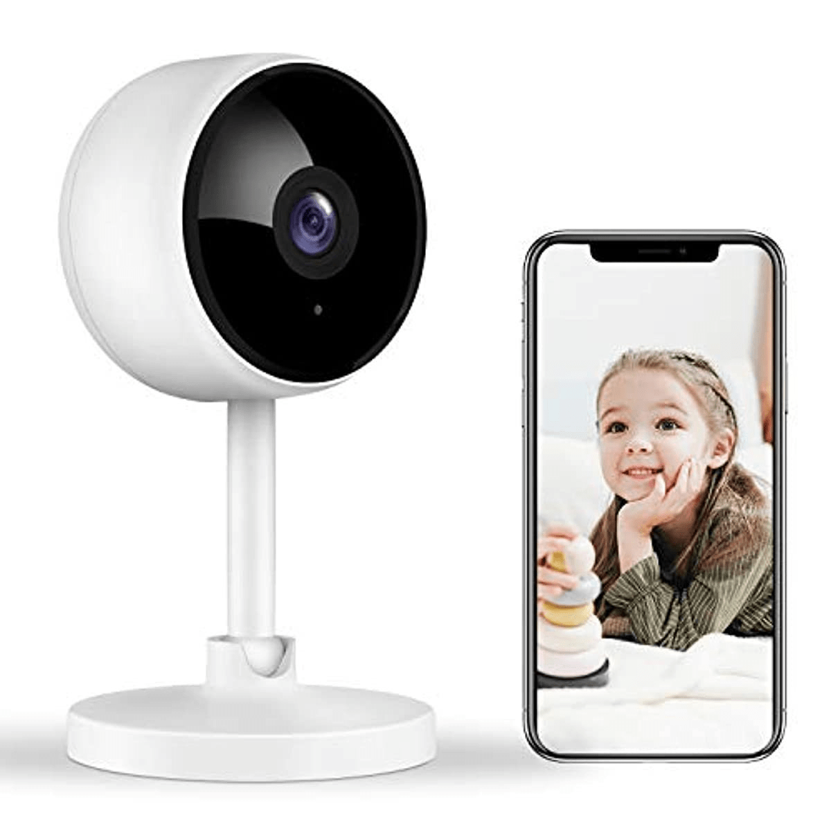 Indoor Security Camera, 1080P Home Wifi Wireless Camera with 2-Way Audio NV
