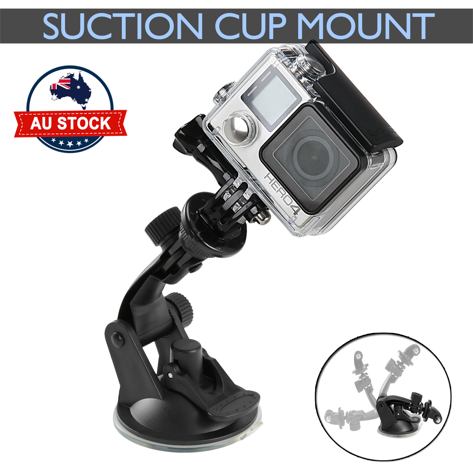 Car Suction Cup Gopro Accessories Windshield Mount Window Holder GoPro 9 8 7 6 5