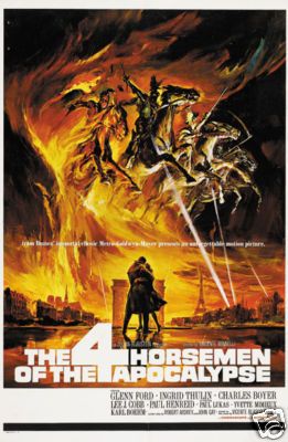 The 4 horsemen of the apocalypse 1962 movie poster print The 4 horsemen of the apocalypse 1962 movie poster print