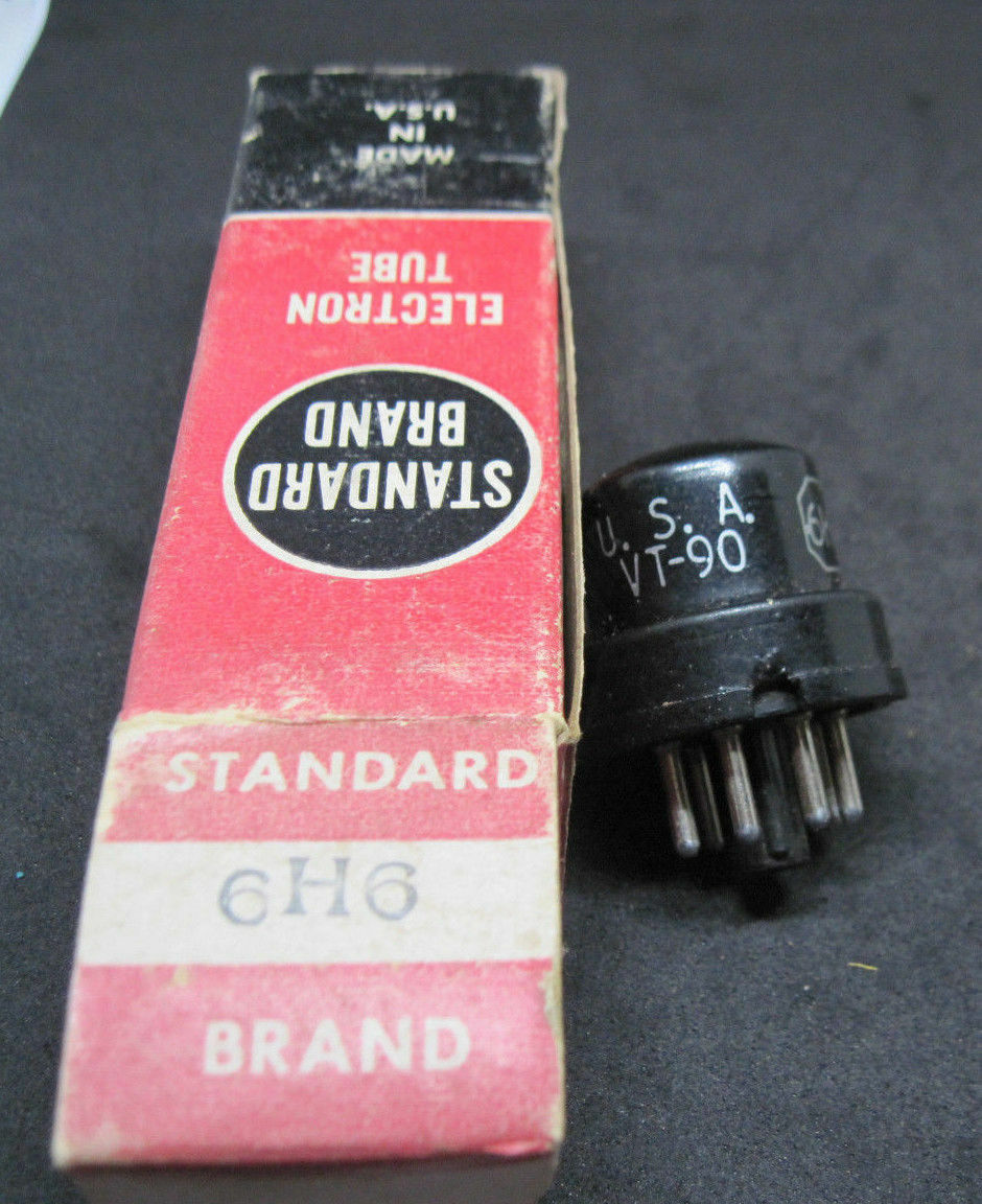 6H6 ELECTRONICS VACUUM TUBE HICKOK TESTED NOS