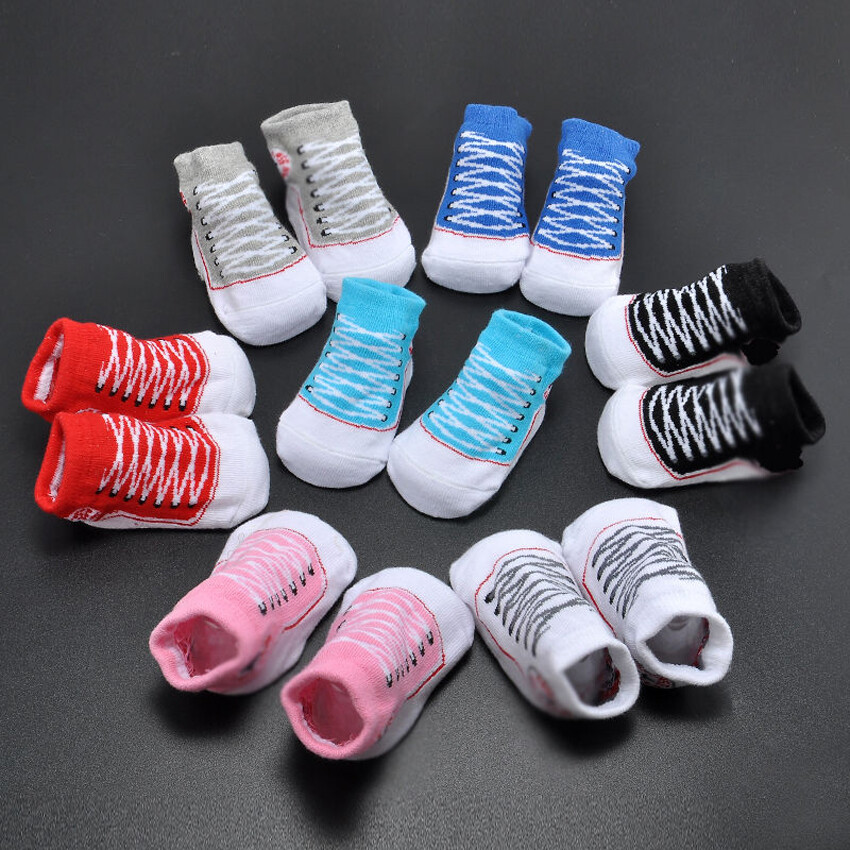 Fashion Newborn Baby Soft Cotton Anti Slip Shoes non-slip Slipper Shoelaces Sock Fashion Newborn Baby Soft Cotton Anti Slip Shoes non-slip Slipper Shoelaces Sock