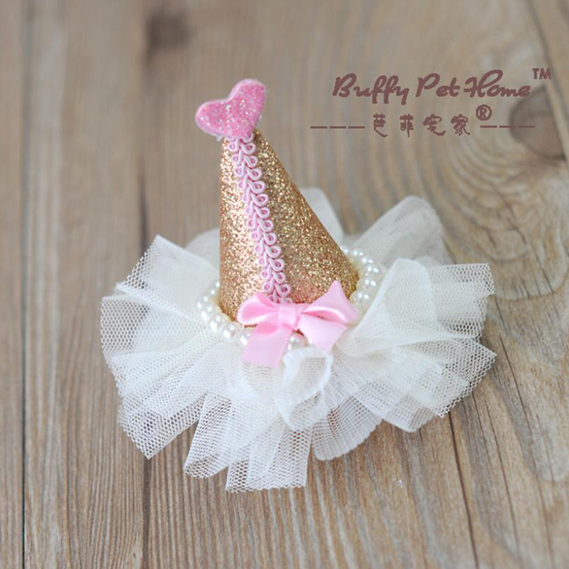 Pet Birthday Hat Glitter Birthday Cone Headband Headwear Dogs Cats Pet Supplies Pet Birthday Hat Glitter Birthday Cone Headband Headwear Dogs Cats Pet Supplies