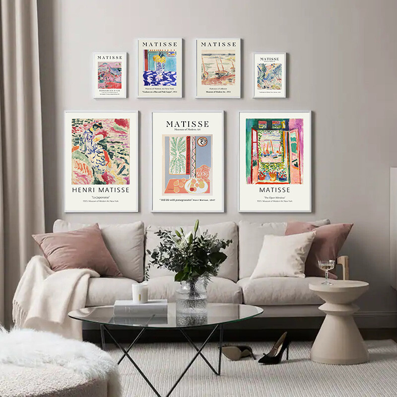 Retro Henri Matisse Canvas Poster Abstract Wall Art Print Modern Home Decoration Retro Henri Matisse Canvas Poster Abstract Wall Art Print Modern Home Decoration