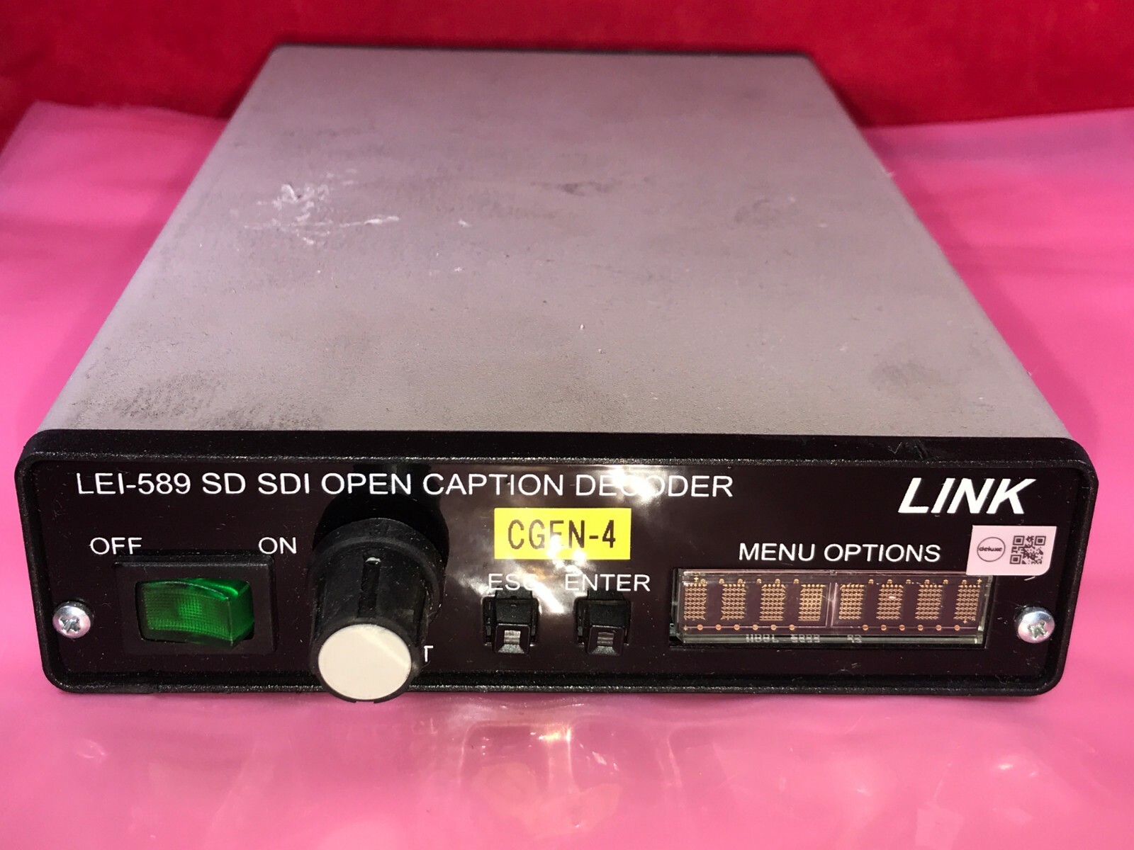 Link Electronics LEI-589 SD SDI Closed Caption Decoder, 2 Field Decoder Link Electronics LEI-589 SD SDI Closed Caption Decoder, 2 Field Decoder
