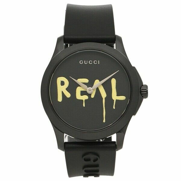 GUCCI YA1264017 GHOST REAL G-Timeless 38mm Rubber Band Unisex Watch GUCCI YA1264017 GHOST REAL G-Timeless 38mm Rubber Band Unisex Watch