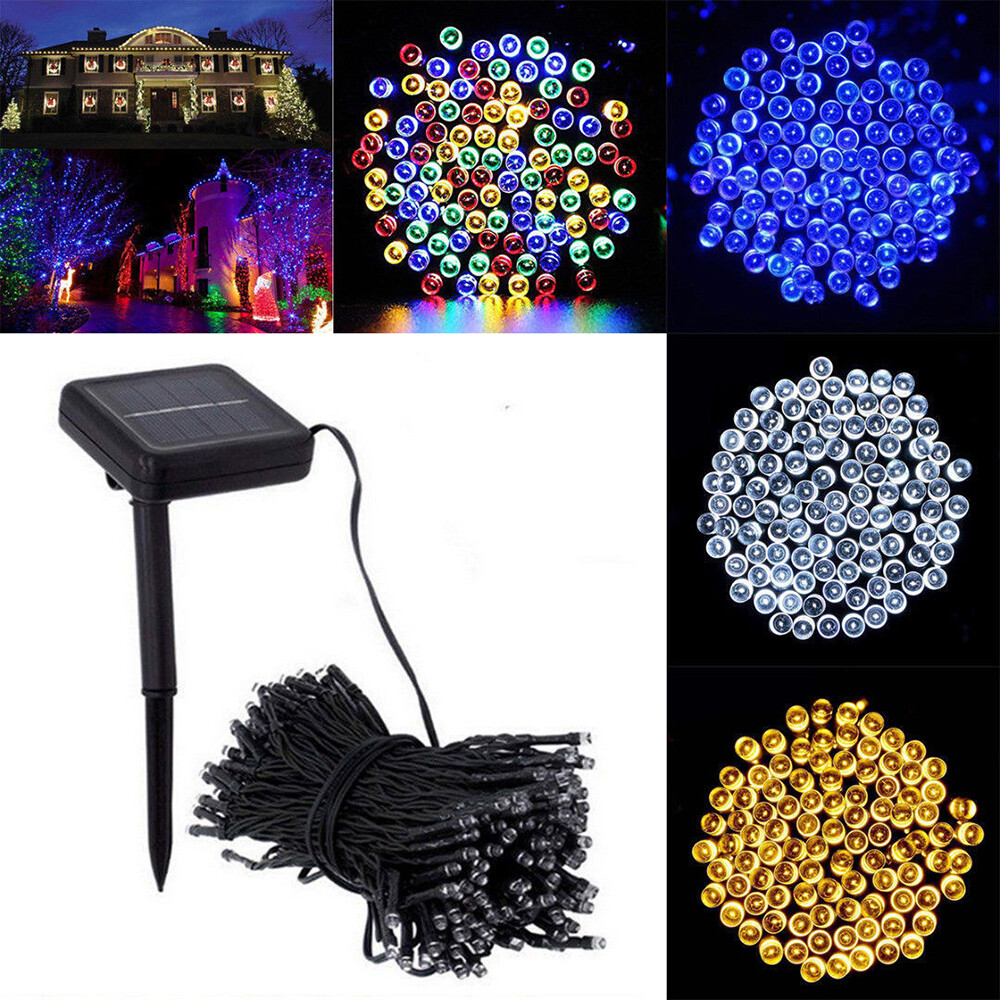 LED Solar Power Fairy Lamps Colors String Lights Party Xmas Decor Garden Outdoor LED Solar Power Fairy Lamps Colors String Lights Party Xmas Decor Garden Outdoor
