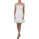 Aqua Womens Ivory Bubble Hem Sleeveless Night Out Flounce Dress XS 8442 Aqua Womens Ivory Bubble Hem Sleeveless Night Out Flounce Dress XS 8442