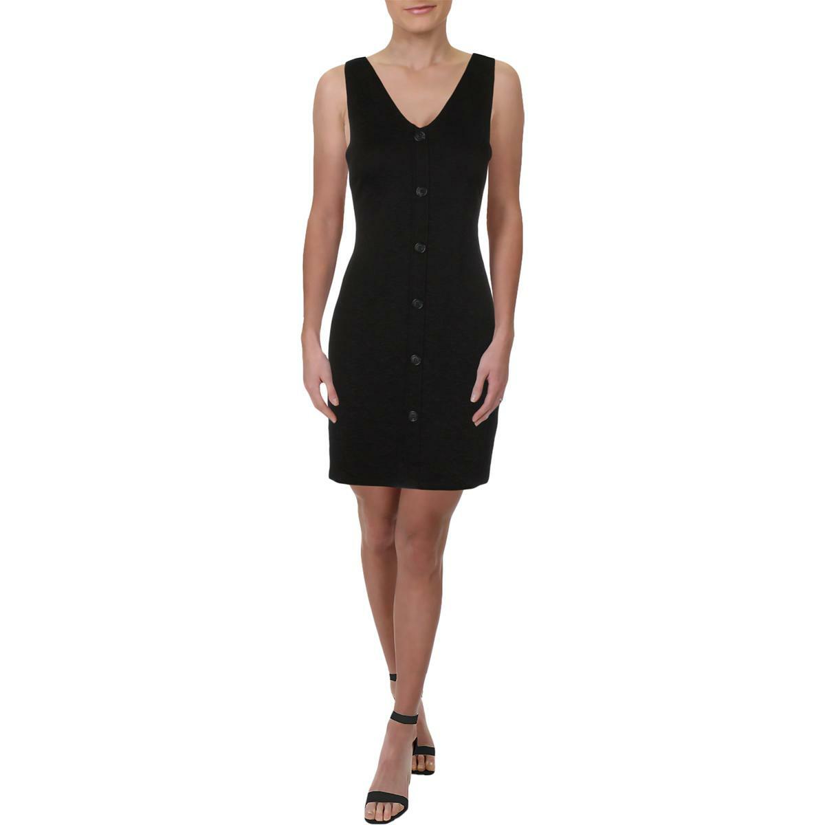 Aqua Womens Black Sleeveless Mini Party Bodycon Dress XS 7978