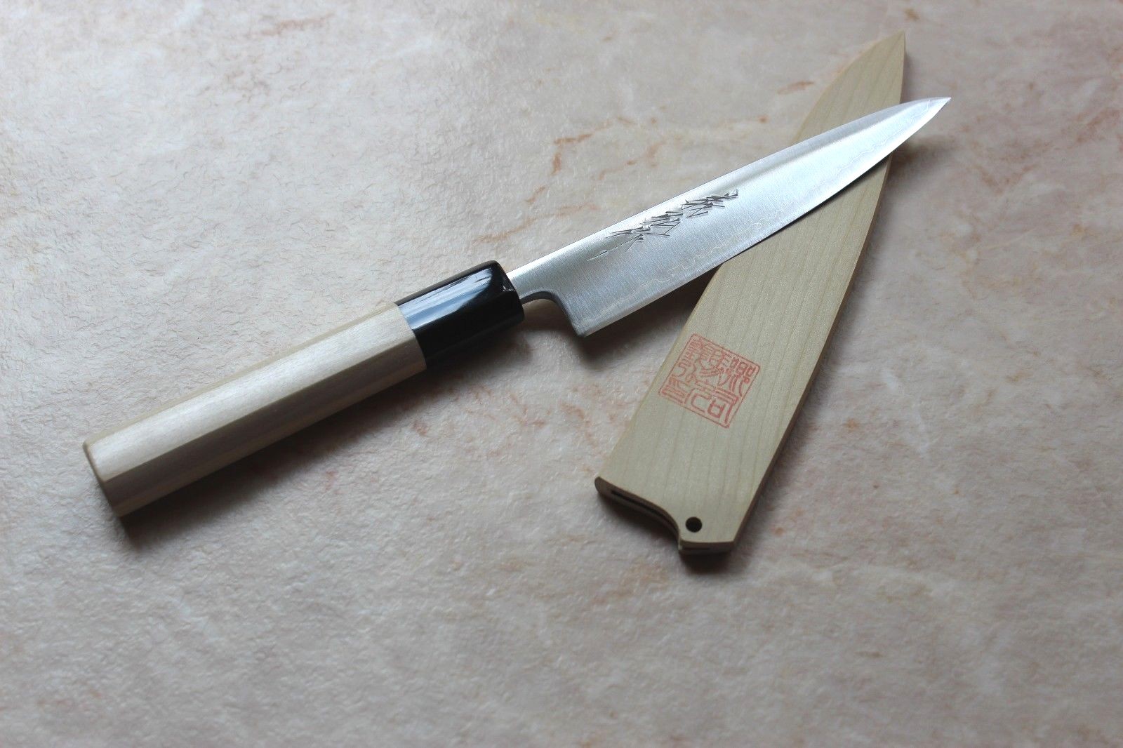 Yoshihiro: Aogami super Kitchen utility Petty knife, Wa Gyuto 135 mm 5.3″ Yoshihiro: Aogami super Kitchen utility Petty knife, Wa Gyuto 135 mm 5.3″