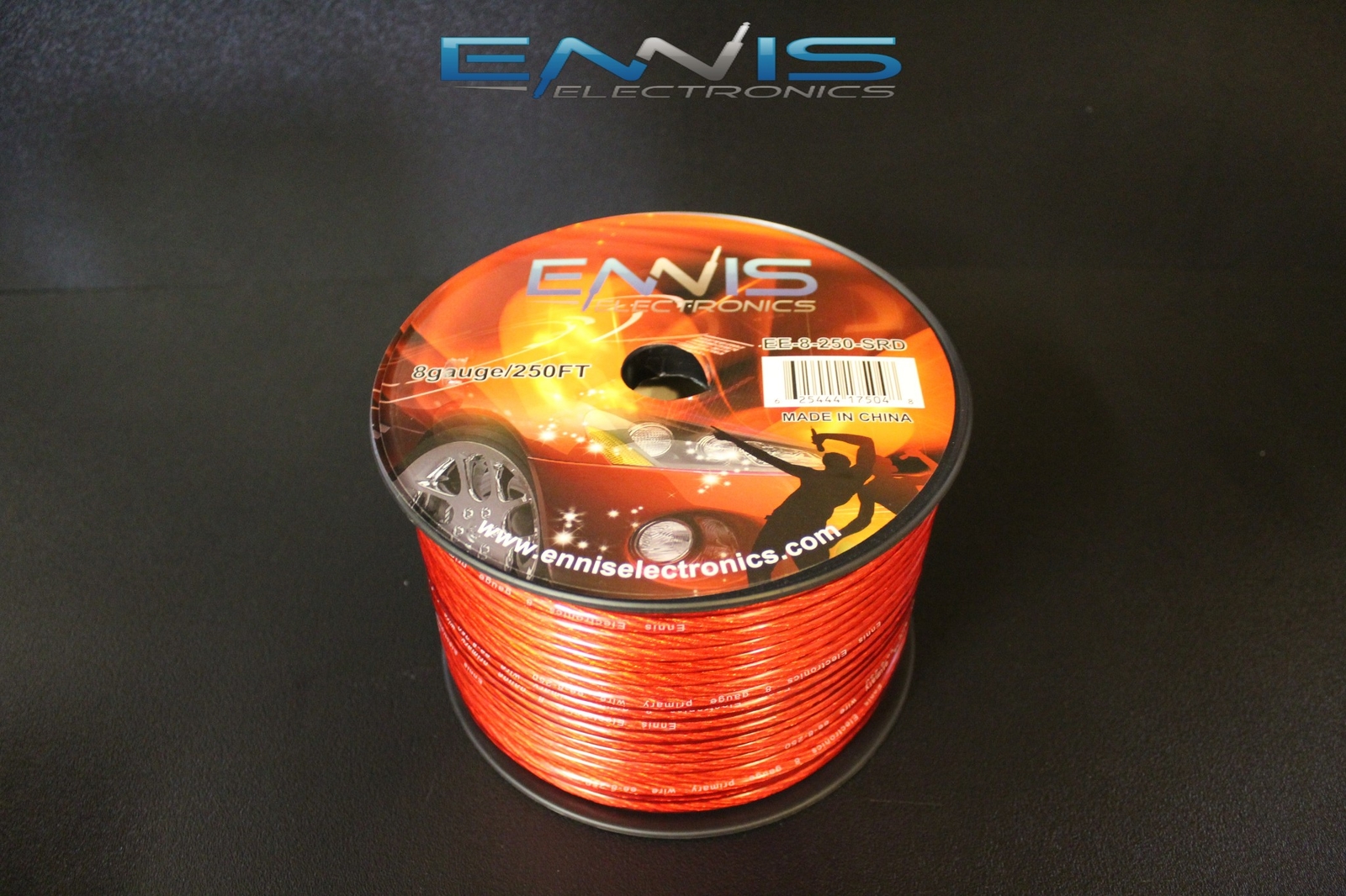 8 GAUGE WIRE 50 FT RED AWG CABLE ENNIS ELECTRONICS POWER GROUND STRANDED CAR AMP 8 GAUGE WIRE 50 FT RED AWG CABLE ENNIS ELECTRONICS POWER GROUND STRANDED CAR AMP