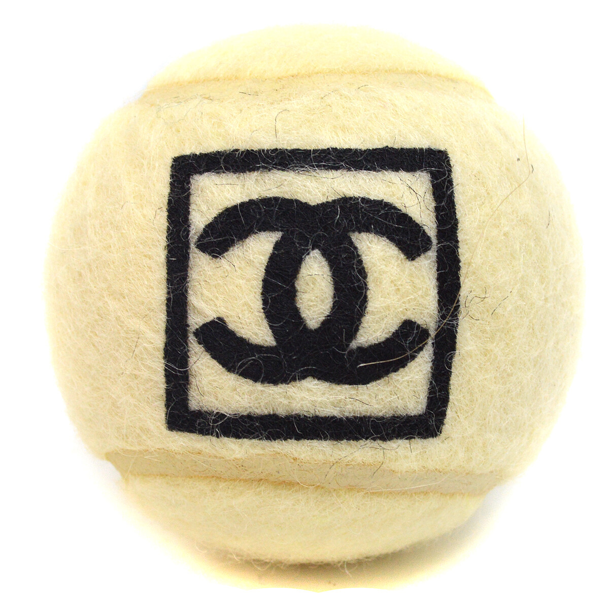 RARE!! CHANEL CC Sports Tennis Ball White Black Authentic 91533 RARE!! CHANEL CC Sports Tennis Ball White Black Authentic 91533