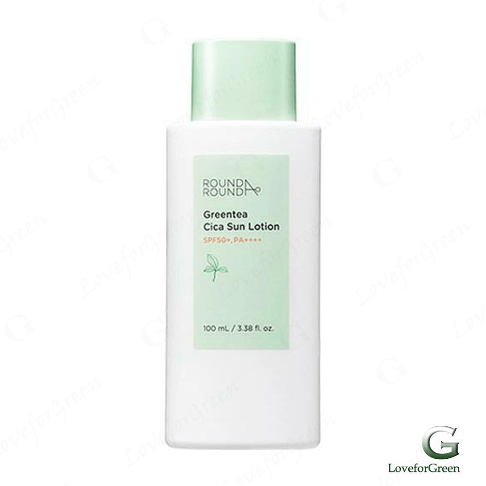 ROUNDAROUND Greentea Cica Sun Lotion 100mL SPF50+/PA++++ (K-Beauty) ROUNDAROUND Greentea Cica Sun Lotion 100mL SPF50+/PA++++ (K-Beauty)