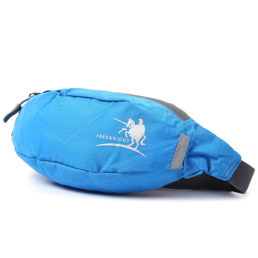 Outdoor Sports Waist Bag Jogging Fanny Pack Running Zip Bum Belt Pouch Blue B