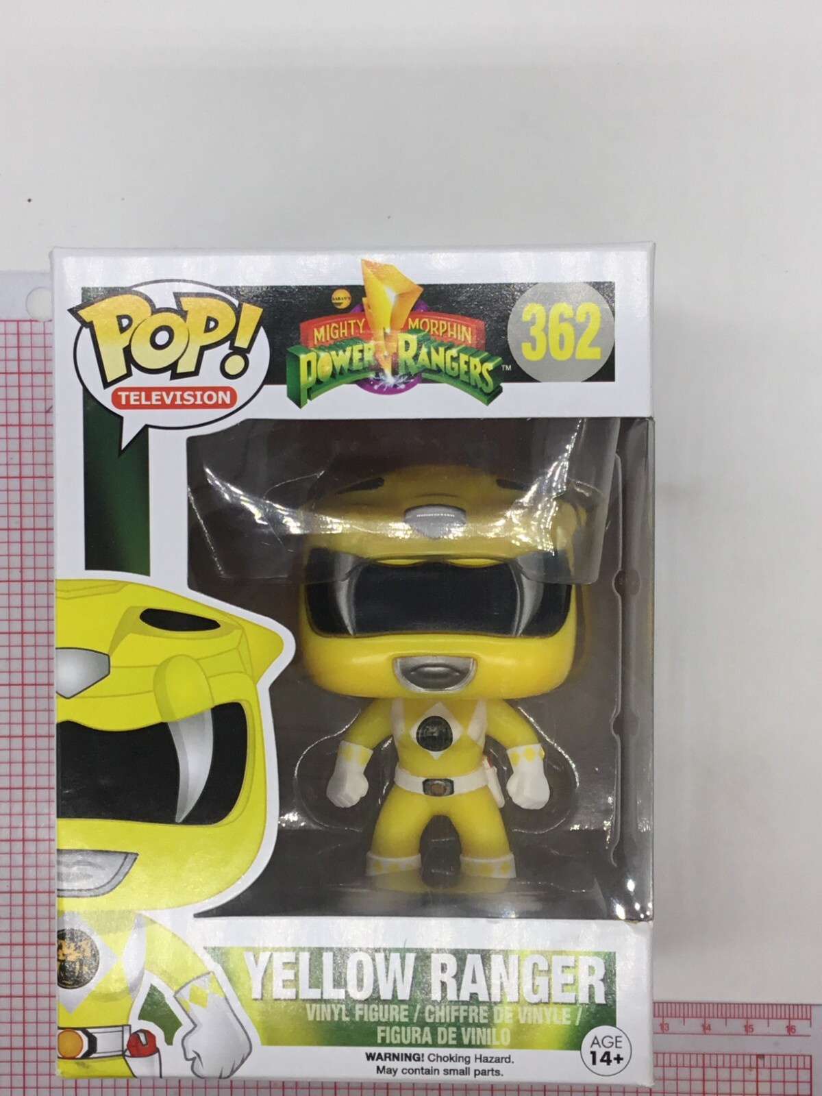 Funko Pop Television #362 Yellow Power Ranger NOT MINT BOX A01 Funko Pop Television #362 Yellow Power Ranger NOT MINT BOX A01