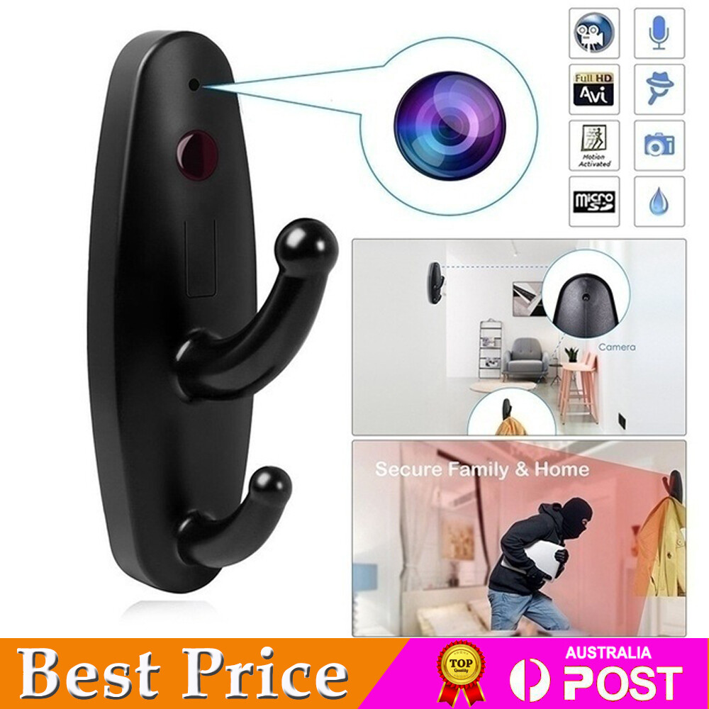 HD Mini Clothes Hook Hidden Spy Camera Audio Video Recorder Security DVR Cam DV HD Mini Clothes Hook Hidden Spy Camera Audio Video Recorder Security DVR Cam DV