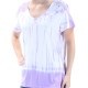 STYLE & COMPANY Womens New 9758 Purple Tie Dye Beaded T-Shirt Top S B+B STYLE & COMPANY Womens New 9758 Purple Tie Dye Beaded T-Shirt Top S B+B