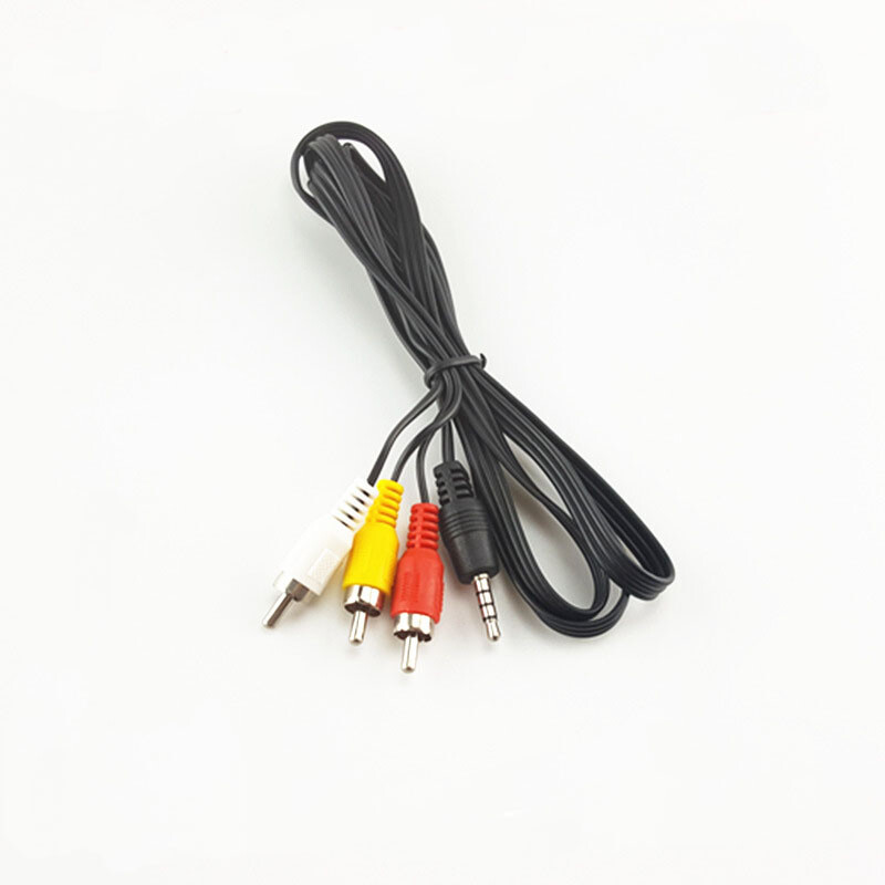 3.5mm Mini AV to 3 RCA Male Adapter Audio Video Camcorder Cable Cord For PC TV 3.5mm Mini AV to 3 RCA Male Adapter Audio Video Camcorder Cable Cord For PC TV