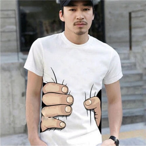 HOT NEW Men’s Fashion 3D Printed T-shirt Big Hand Funny Sleeve Short Tee Shirt HOT NEW Men’s Fashion 3D Printed T-shirt Big Hand Funny Sleeve Short Tee Shirt