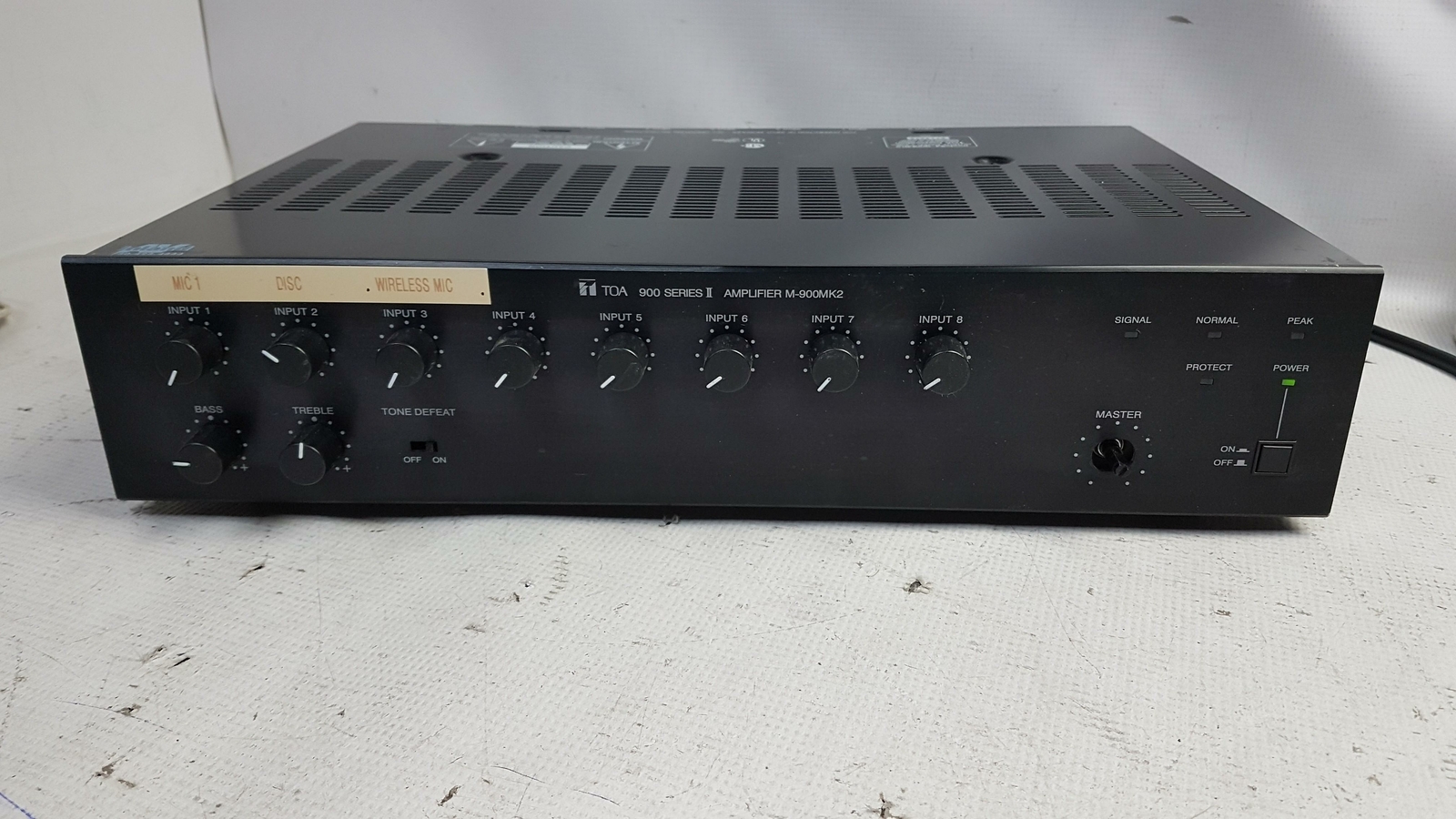 TOA Electronics M-900MK2 8 Channel Pre-Amp/Processor Amplifier *FOR PARTS@ TOA Electronics M-900MK2 8 Channel Pre-Amp/Processor Amplifier *FOR PARTS@