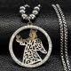Angel Heart Stainless Steel Round Pendant Silver Color Necklace Crystal Jewelry Angel Heart Stainless Steel Round Pendant Silver Color Necklace Crystal Jewelry