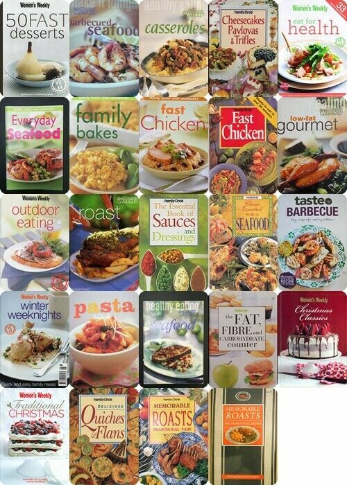 selection of popular mini cook books from Women’s weekly or Family Circle 🥬 selection of popular mini cook books from Women’s weekly or Family Circle 🥬