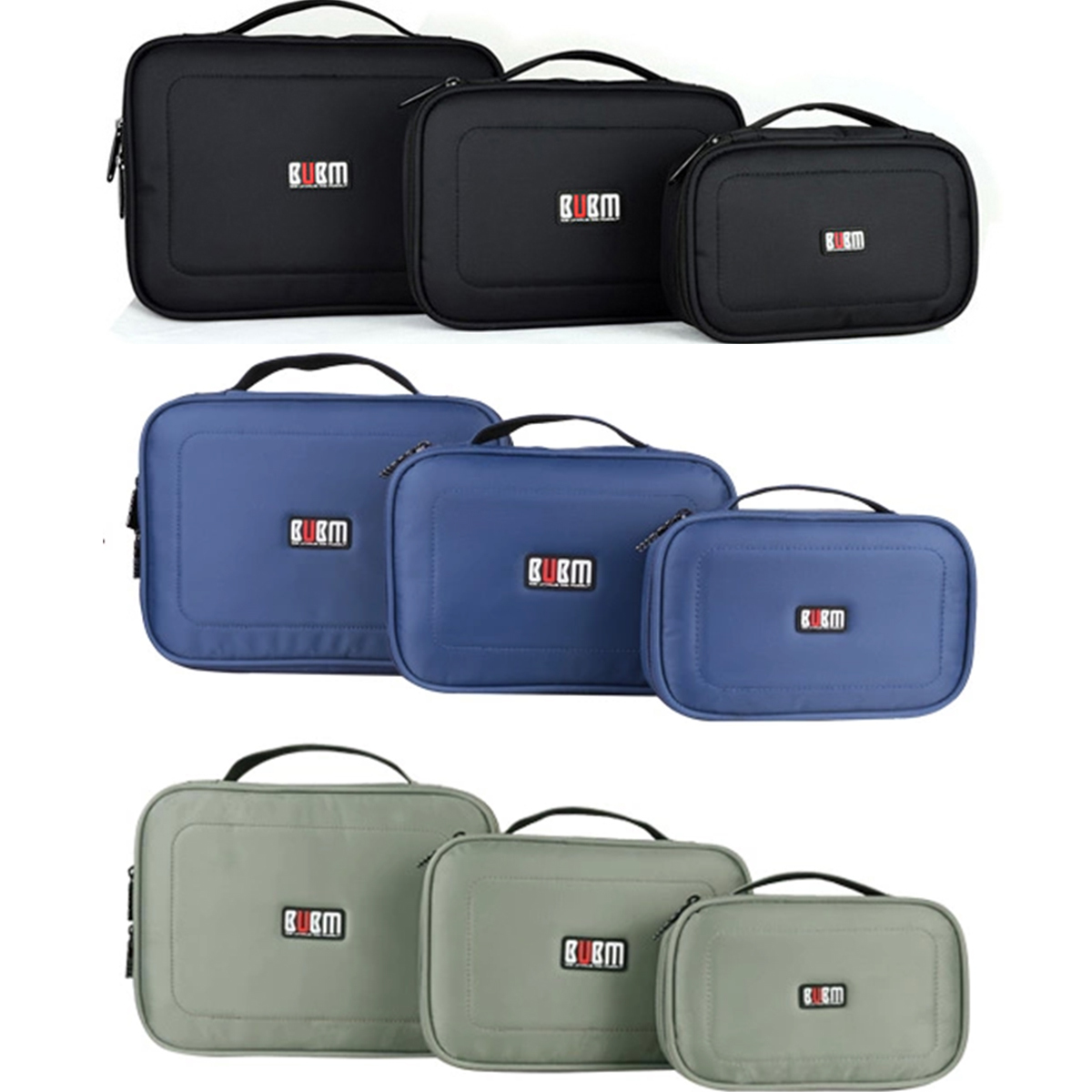 SML 3in1 BUBM Universal Travel Case for Electronics and Accessories Storage Bag SML 3in1 BUBM Universal Travel Case for Electronics and Accessories Storage Bag