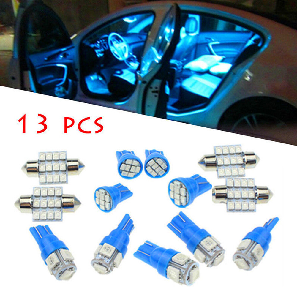 13 x Car SUV Interior LED Lights For Dome License Plate Lamp Accessories Kit 13 x Car SUV Interior LED Lights For Dome License Plate Lamp Accessories Kit