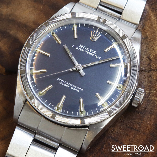 1966 ROLEX Oyster Perpetual Ref.1007 Automatic Cal.1007 Engine Turned 34mm Bezel